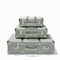 Homme 256 KAZETO Filets, Paniers & Valises|Valises-Valise rigide en carton bouilli - Céladon