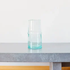 1286 HOUSEHOLD HARDWARE Vases-Vase Incline en verre recyclé