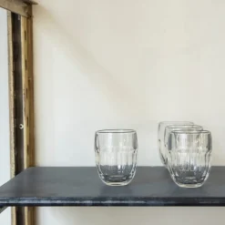 115 LA ROCHERE Verres À Eau-Verre à eau en verre pressé - Coteau