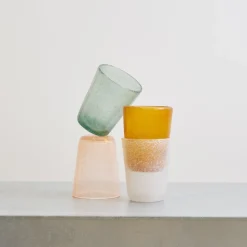 240 SERAFINO ZANI L'esprit Merci|Sélection De Bain Merci-Verre à eau Memento - Bleu