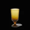 1108 SALAHEDDIN Verres À Vin-Verre à vin en verre soufflé - Ambre