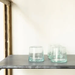 1286 HOUSEHOLD HARDWARE Verres À Eau-Verre conique en verre soufflé