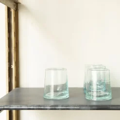 1286 HOUSEHOLD HARDWARE Verres À Eau-Verre conique en verre soufflé