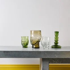 173 SEBASTIEN LA SOUFFLERIE Verres À Eau-Verre portrait - Transparent