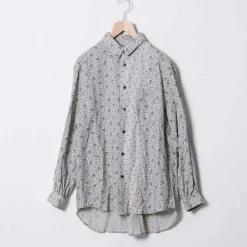 Femme Vlas Blomme Chemises-- Chemisier Arabesque - beige