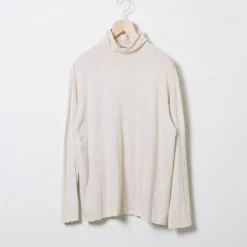 Femme Vlas Blomme T-shirts-- Col roulé - Beige