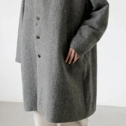 Femme Vlas Blomme Manteaux-- Manteau doux - Gris