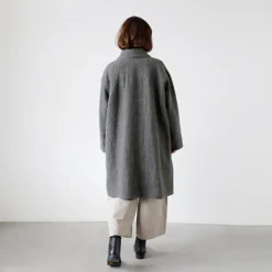 Femme Vlas Blomme Manteaux-- Manteau doux - Gris