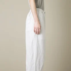 Femme Vlas Blomme Pantalons-- Pantalon fuselé - Blanc