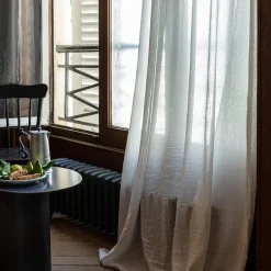 200 LINTEX Voilages|Accessoirisez Votre Intérieur-Voile en lin & coton - Blanc Optique