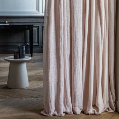 200 LINTEX Voilages|Accessoirisez Votre Intérieur-Voile natté en lin lavé - Beige Rosé