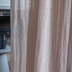 200 LINTEX Voilages|Accessoirisez Votre Intérieur-Voile natté en lin lavé - Beige Rosé