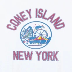 Homme WILD DONKEY Sweats-- Sweat Coney Island - Blanc