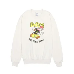 Homme WILD DONKEY Sweats-- Sweat Popeye - Naturel