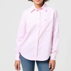 Femme WRANGLER Chemises-- Chemise Rayée - Rose