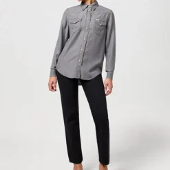 Femme WRANGLER Chemises-- Chemise Regular - Gris