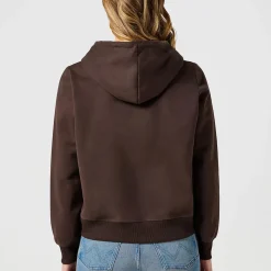 Femme WRANGLER Sweats-- Hoodie Regular - Marron
