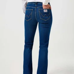 Femme WRANGLER Jeans-- Jeans Flare - Bleu