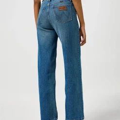 Femme WRANGLER L'esprit Merci|Jeans-- Jeans Loose Straight- Bleu