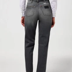 Femme WRANGLER Jeans-- Jeans Mom Straight - Anthracite