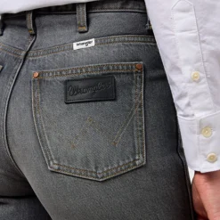 Femme WRANGLER Jeans-- Jeans Mom Straight - Anthracite