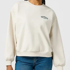 Femme WRANGLER Sweats-- Sweat Oversize - Blanc Vintage