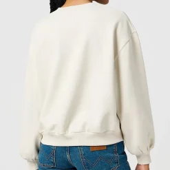 Femme WRANGLER Sweats-- Sweat Oversize - Blanc Vintage