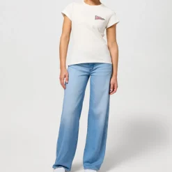 Femme WRANGLER T-shirts-- T-shirt - Blanc