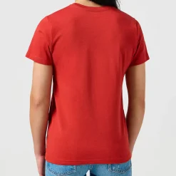 Femme WRANGLER T-shirts-- T-Shirt Graphic - Rouge