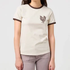 Femme WRANGLER T-shirts-- T-shirt Ringer - Blanc