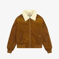 Femme WRANGLER Vestes-- Veste Aviateur - Marron