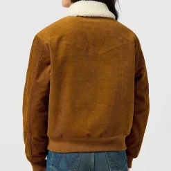 Femme WRANGLER Vestes-- Veste Aviateur - Marron