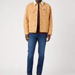 Femme Wrangler Vestes-- Veste en Jean - Camel