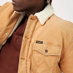 Femme Wrangler Vestes-- Veste en Jean - Camel