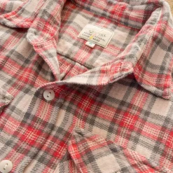 Homme WYTHE Chemises-- Chemise Flannel Work - Cherry Blossom