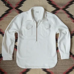 Homme WYTHE Sweats-- Sweat Demi Zippé - Beige