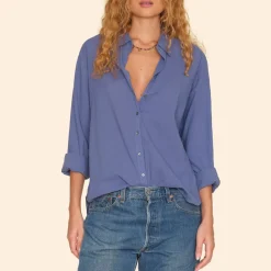 Femme Xirena Chemises-- Chemise Beau - Bleu Marlin