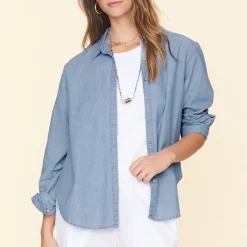 Femme Xirena Chemises-- Chemise Beau - Dusty Blue