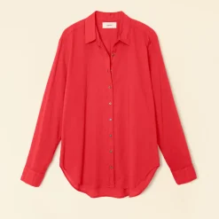 Femme Xirena Chemises-- Chemise Beau - Rouge Racing