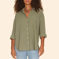 Femme Xirena Chemises-- Chemise Sydney - Vert Militaire